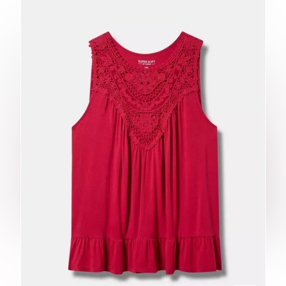 torrid Tops - TORRID | Lace Yoke Tank